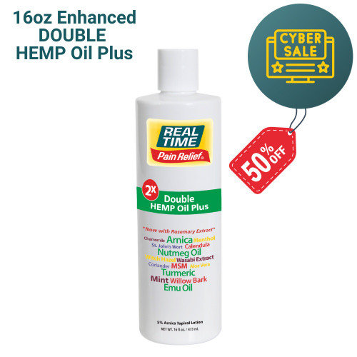 Cyber Month Promotion #1 - 16oz "Enhanced" DOUBLE HEMP Oil Plus