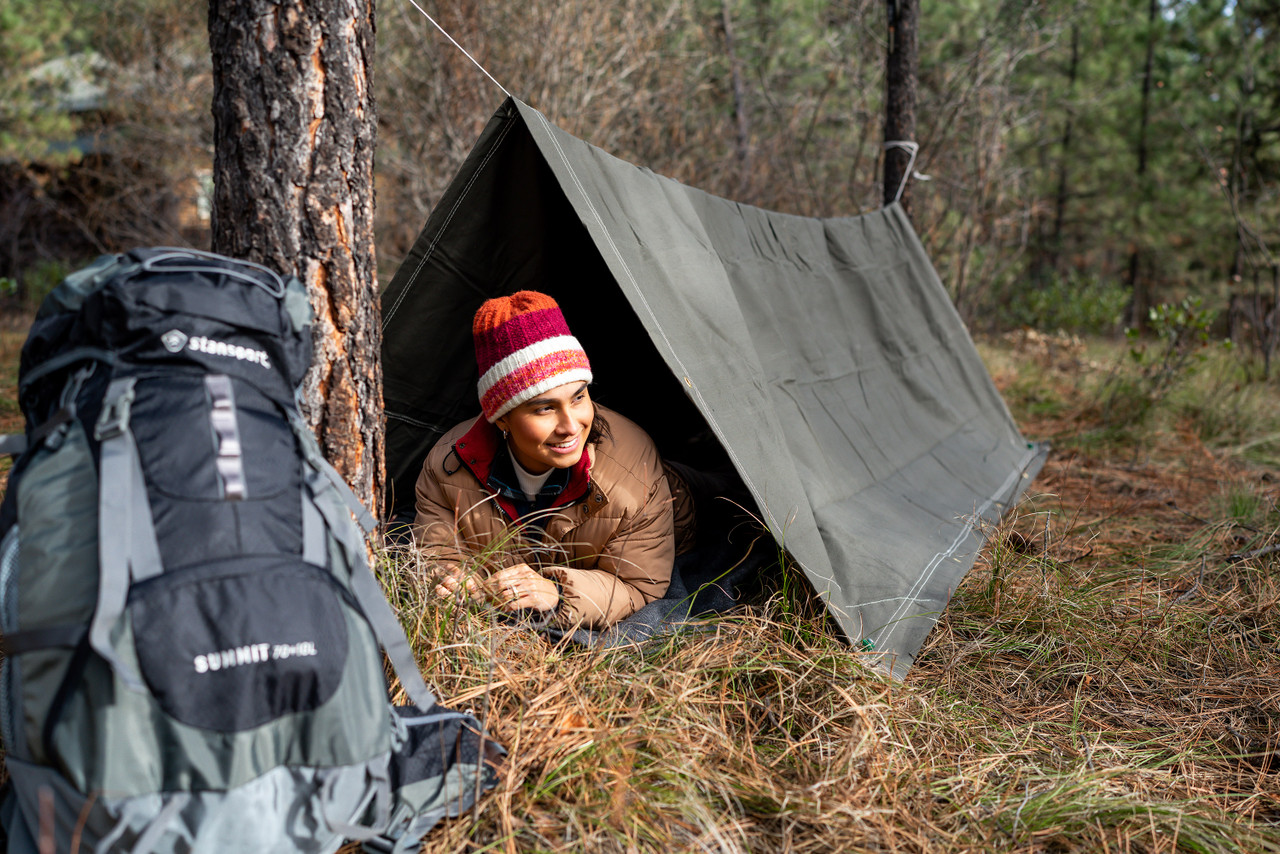 Heavy-Duty Canvas Tarp - O.D. Green - Stansport