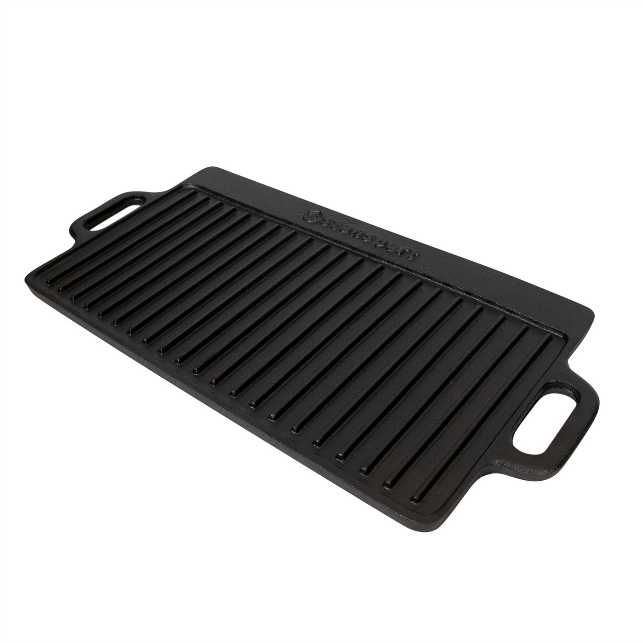 Kasian House Cast Iron Griddle - 2 Diameter Molds, Pre-Seasoned - Pof