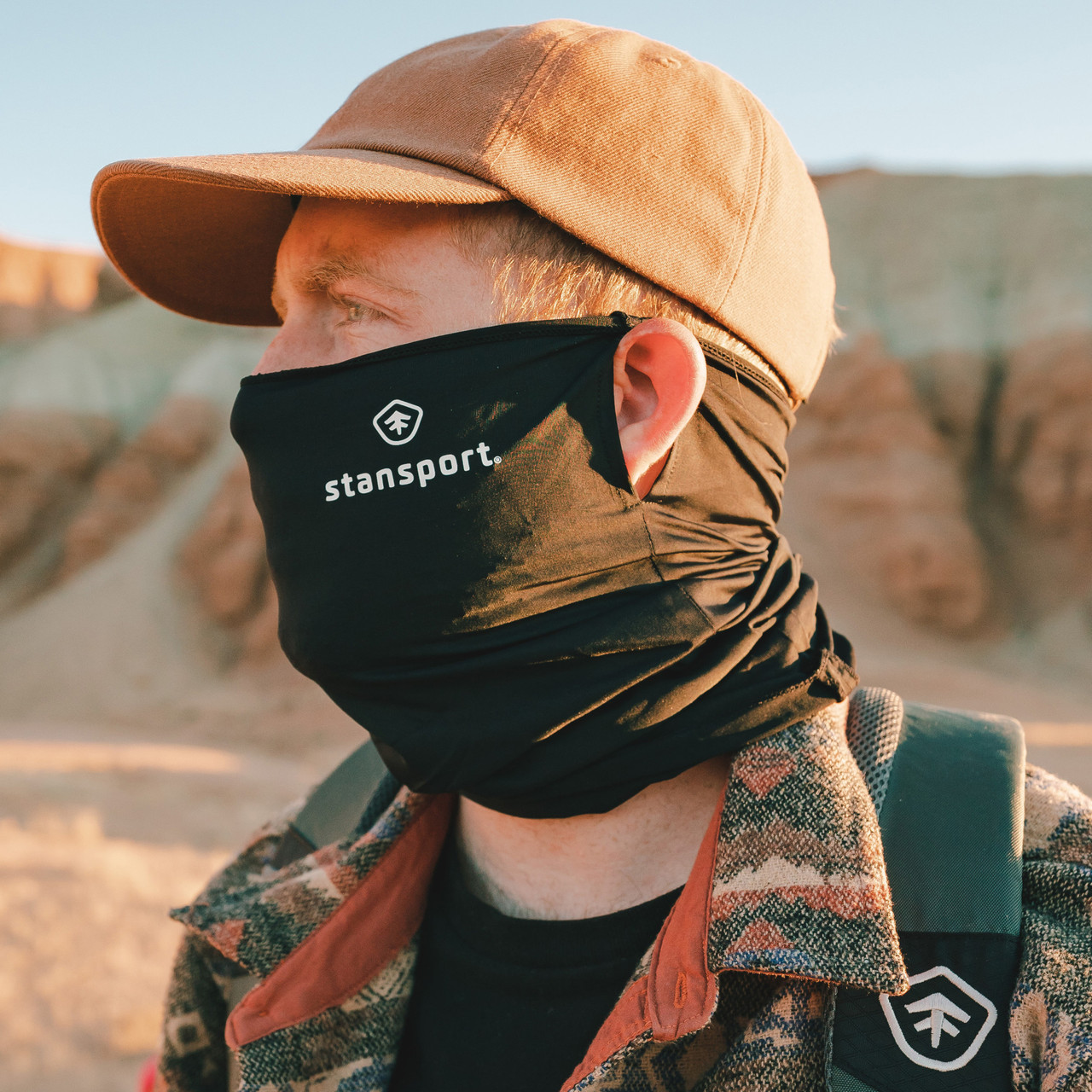 Microfiber Neck Gaiter - Black - Stansport