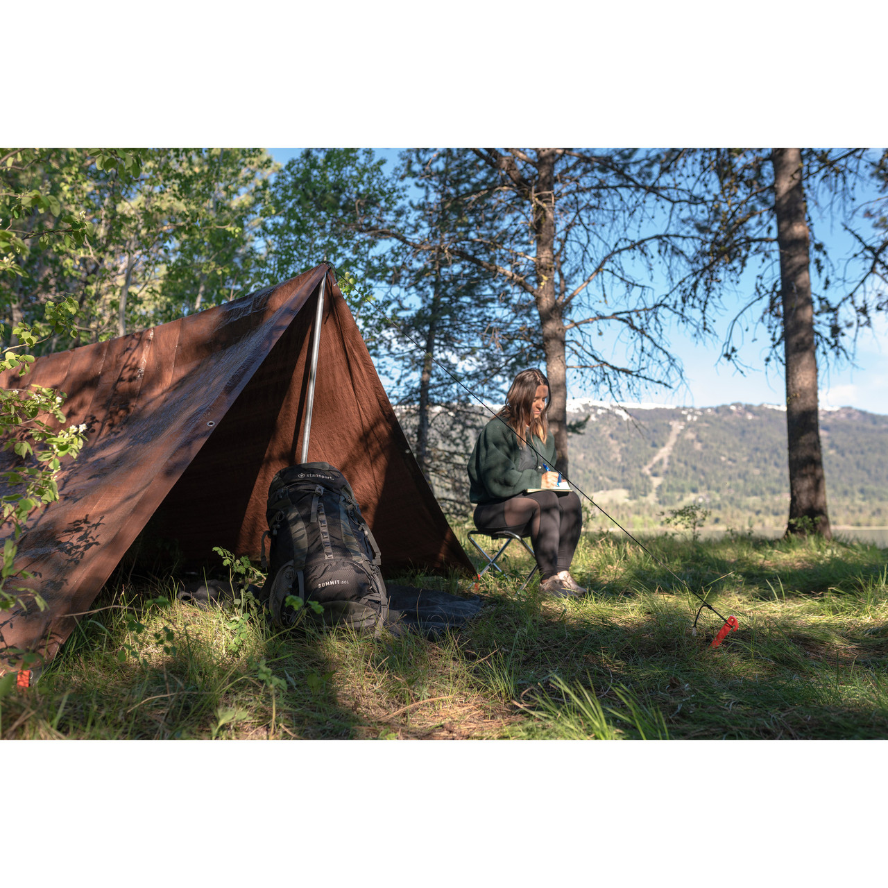 Light-Duty Rip-Stop Tarp 5' x 7' - Brown - 2 Pack - Stansport