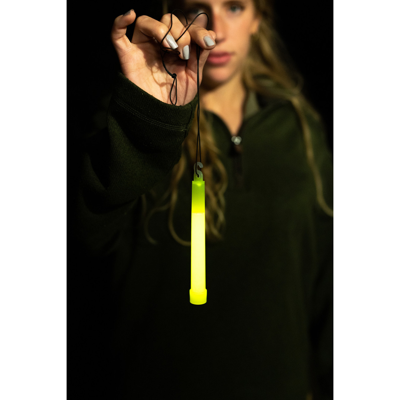 10 Safety Glow Sticks with Marker Stands