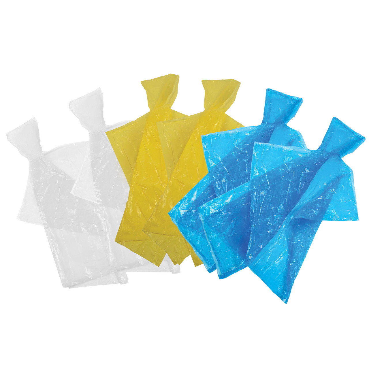 Emergency Hooded Poncho - 6 Pack - Stansport
