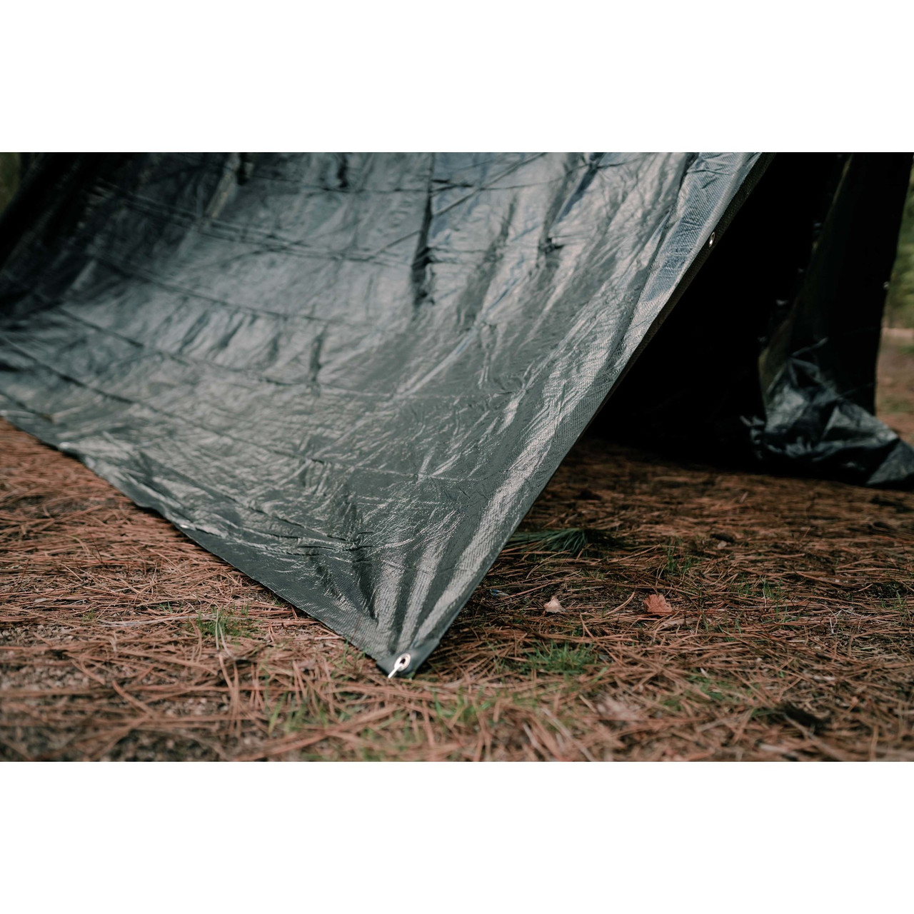 Medium-Duty Rip-Stop Tarp 10' x 12' - Dark Green - 4 Pack - Stansport