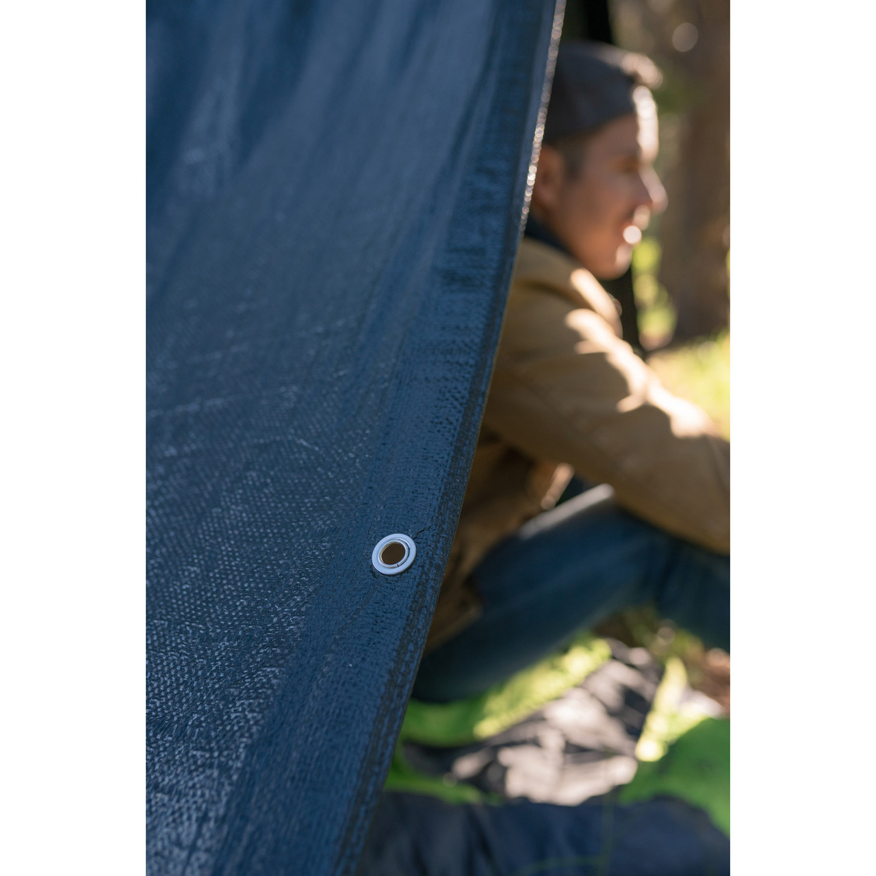 Medium-Duty Rip-Stop Tarp 10' x 12' - Dark Green - 4 Pack - Stansport