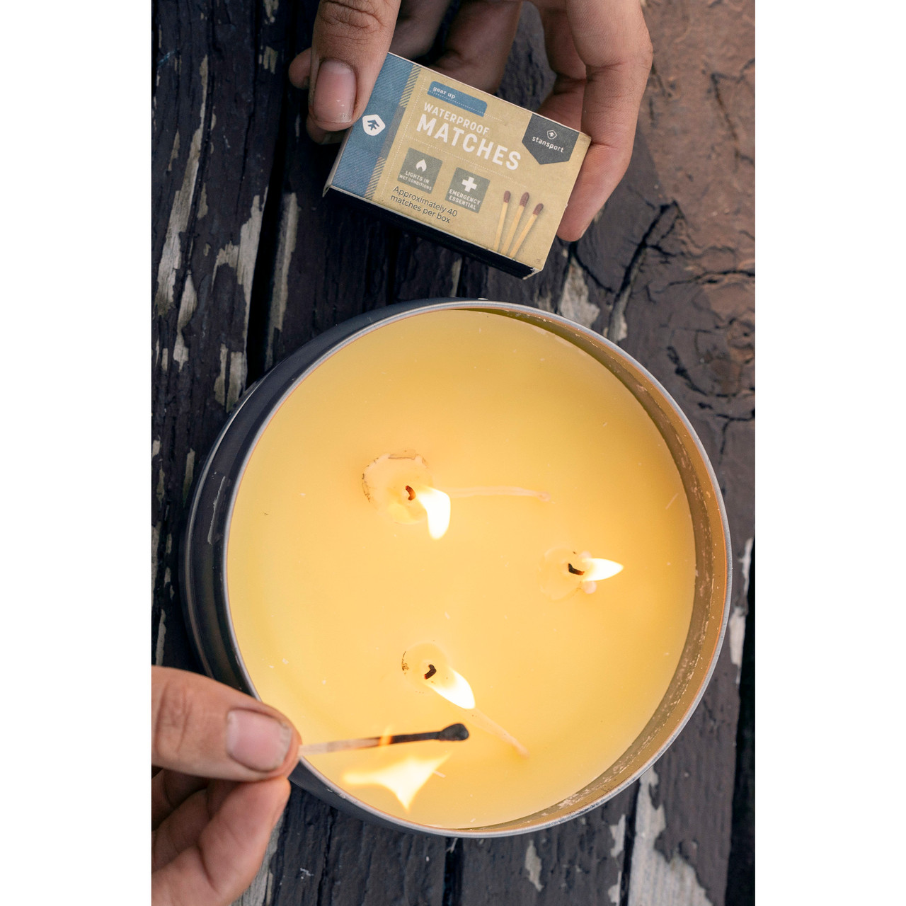 Waterproof Matches - 4 Per Package - Stansport