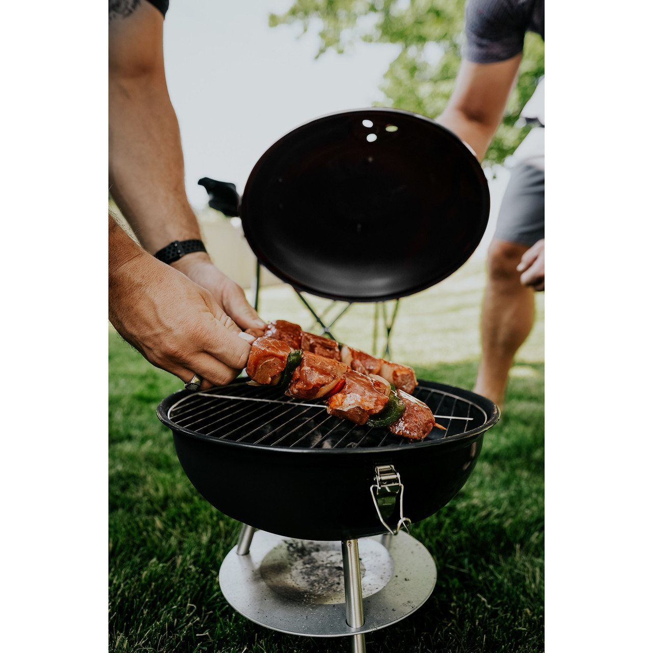  Camp Chef Cast Iron Charcoal Grill - Small, Portable Charcoal  Grill for Camping Gear : Patio, Lawn & Garden