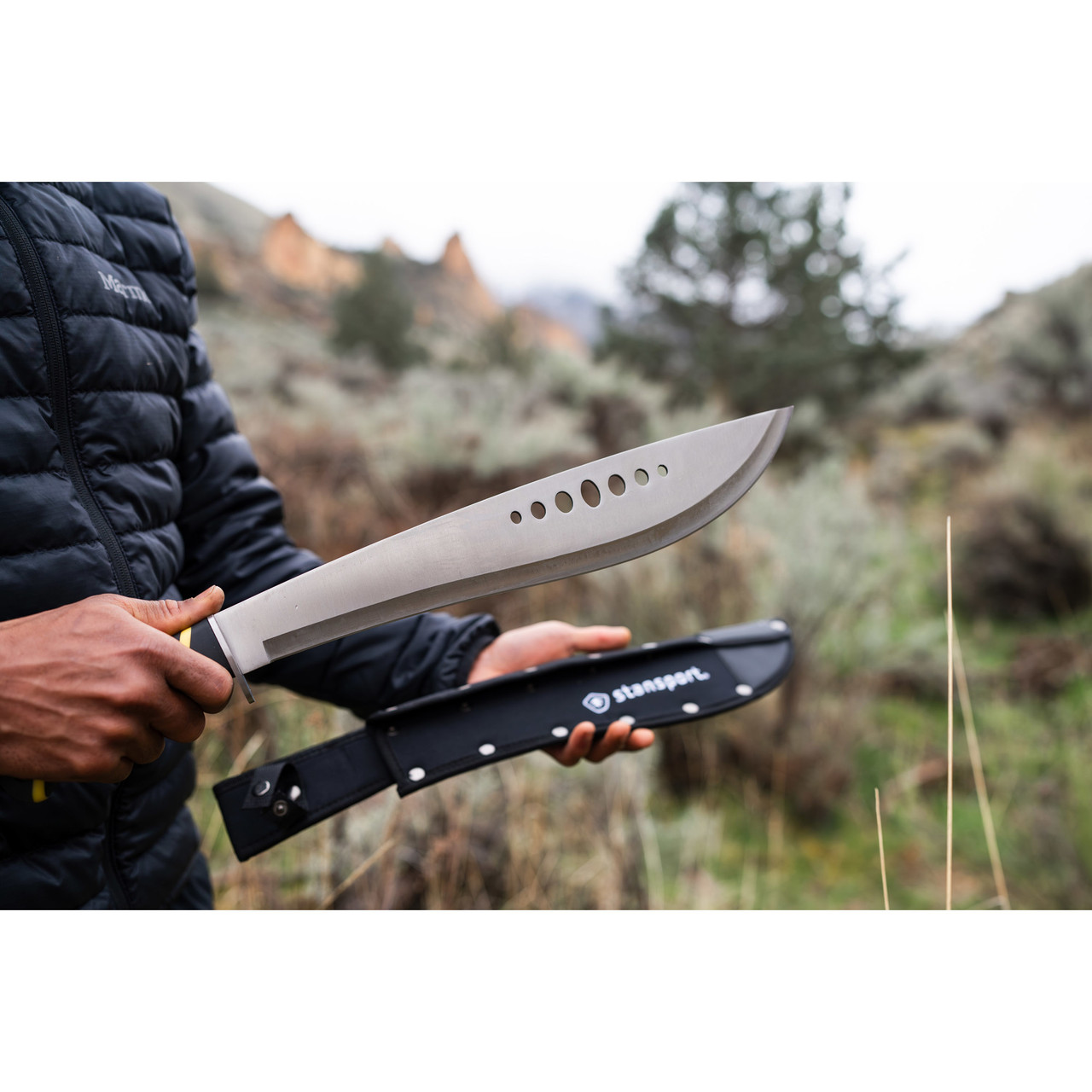 15” Steel Machete with Sheath - Stansport