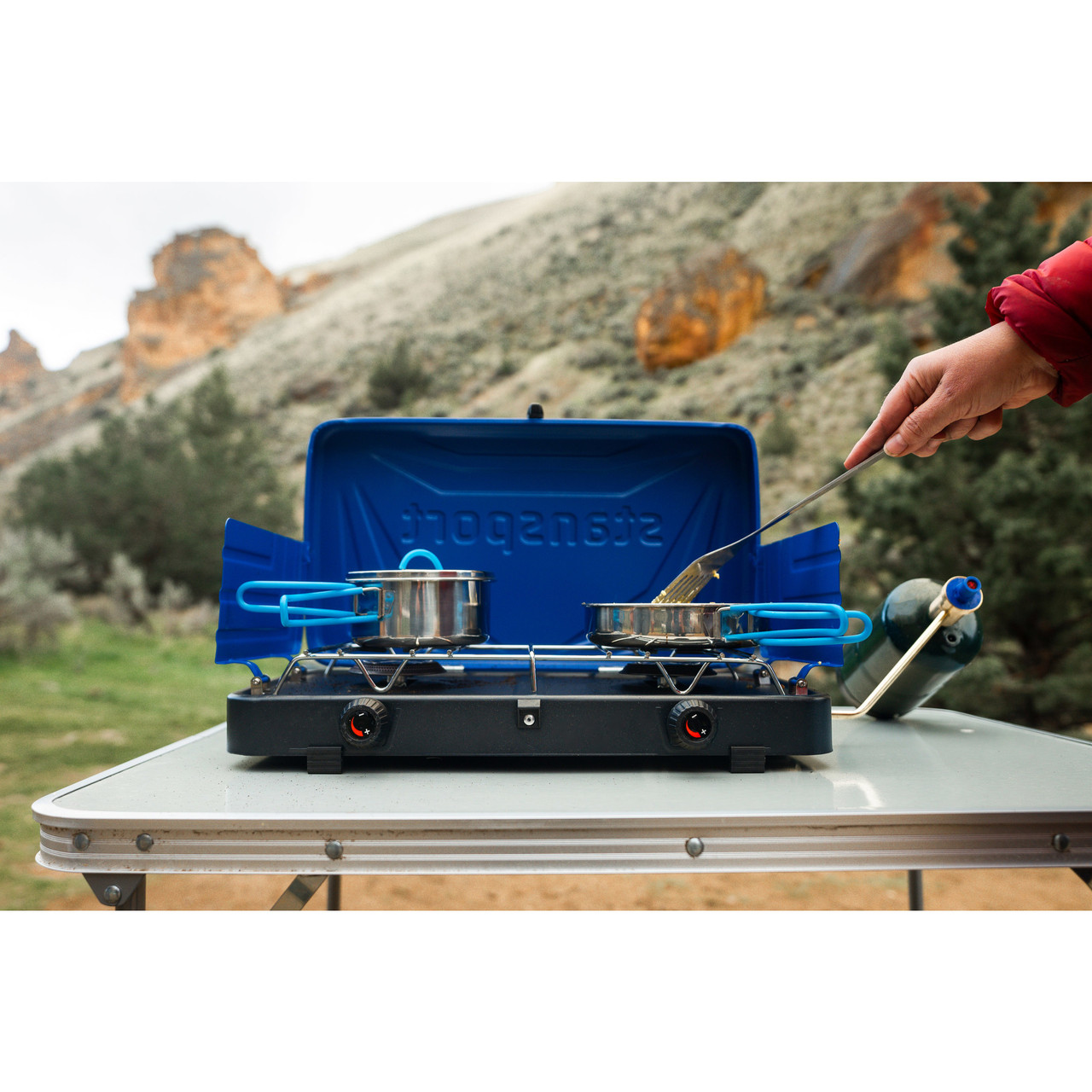 2-Burner Propane Stove - 20,000 BTUs - Stansport