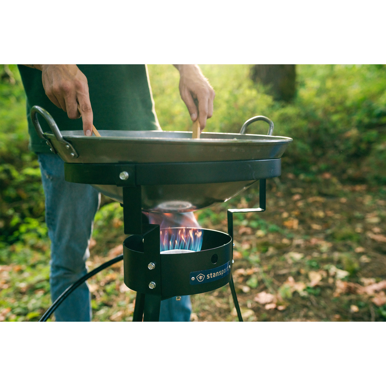 Camp Stove with Carbon Steel Wok Stansport