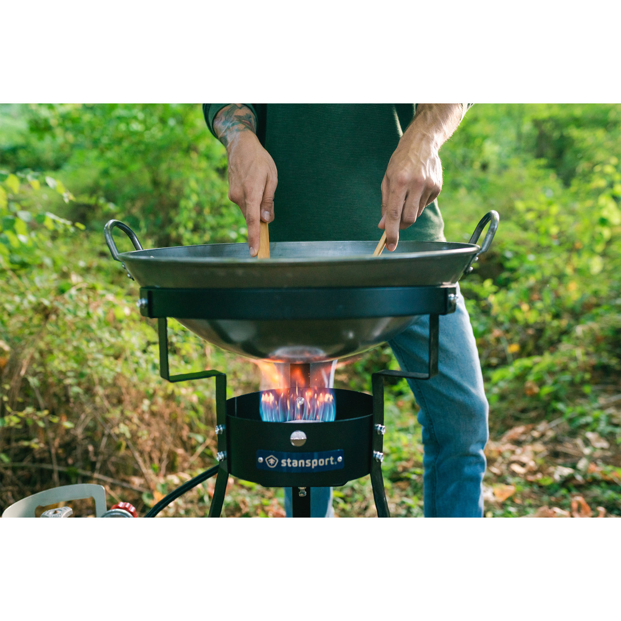 Camp Stove with Carbon Steel Wok Stansport