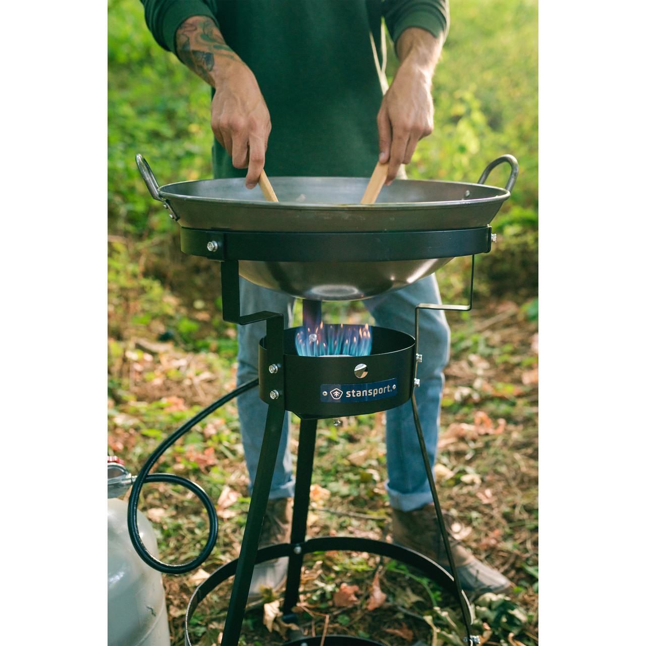 Camp Stove with Carbon Steel Wok Stansport