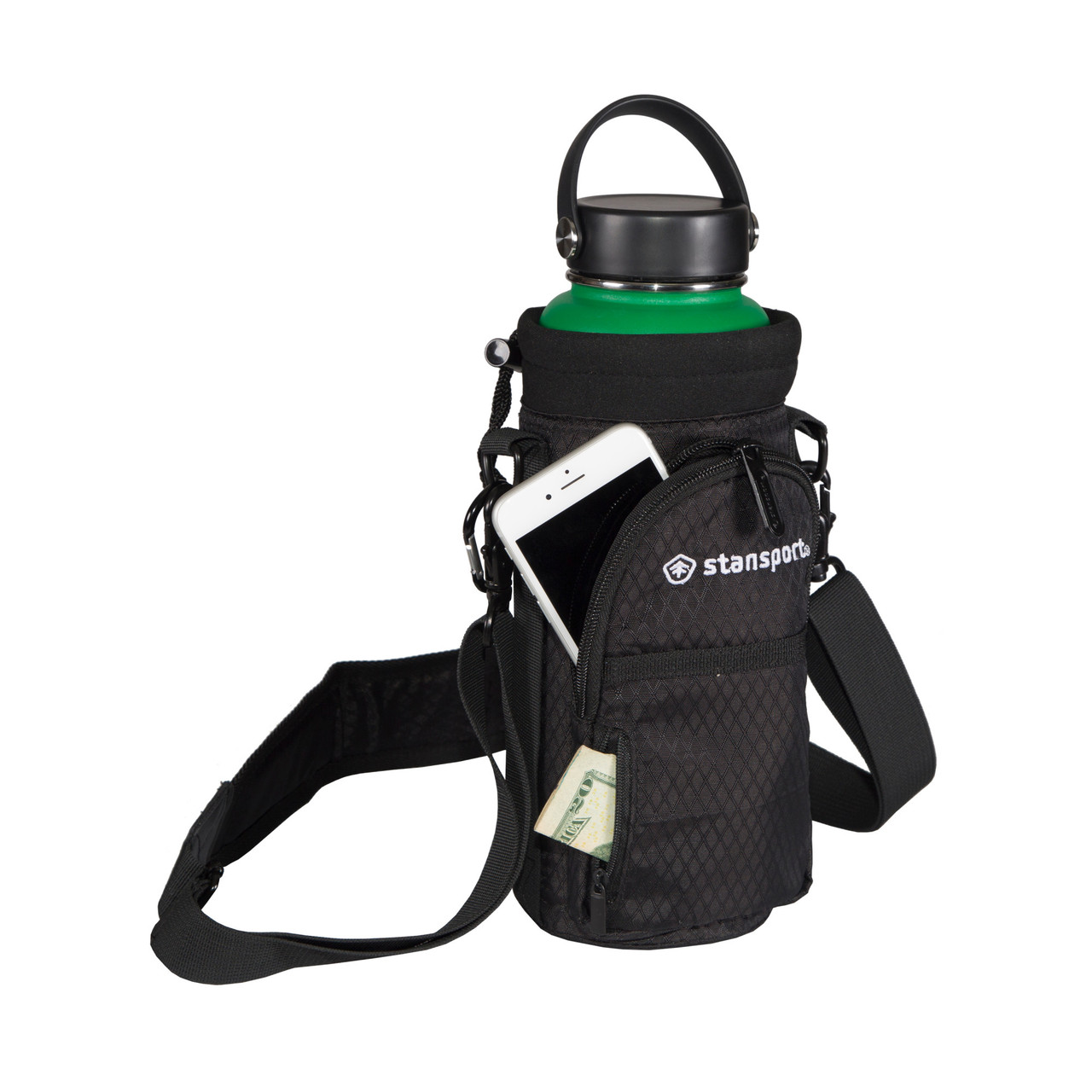Insulated Bottle Carrier with Strap