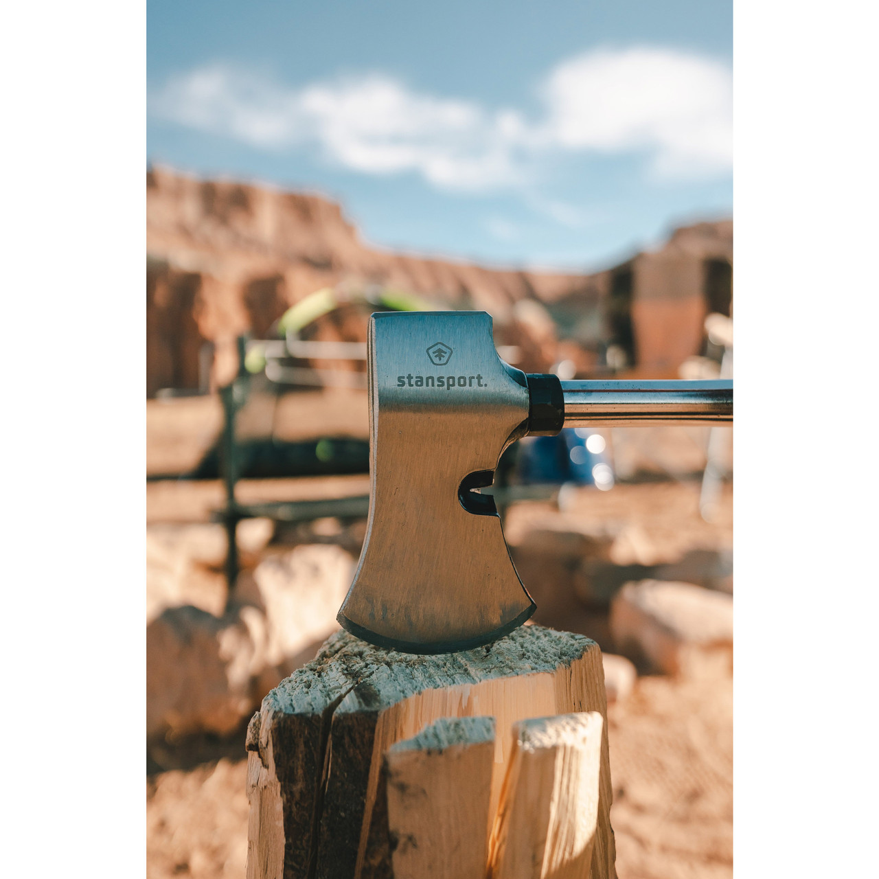 Rubber Handle Camp Axe / Hammer - Stansport