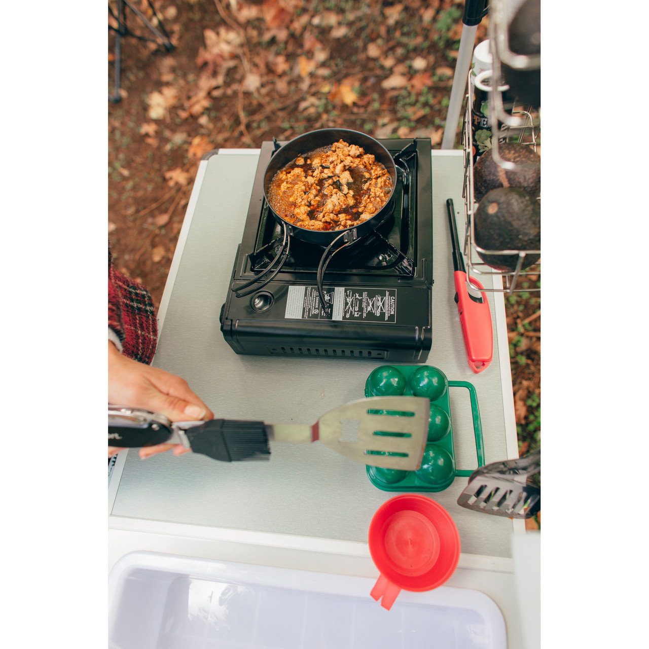 Choice Single Burner Portable Butane Stove with Fry Pan