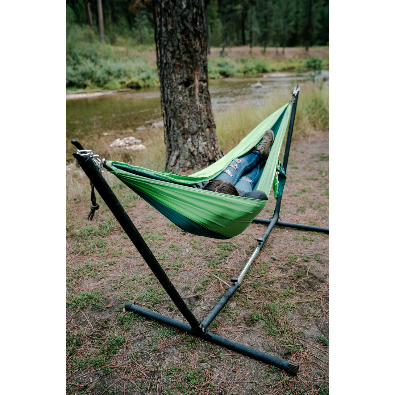 Deluxe Steel Hammock Stand - Stansport