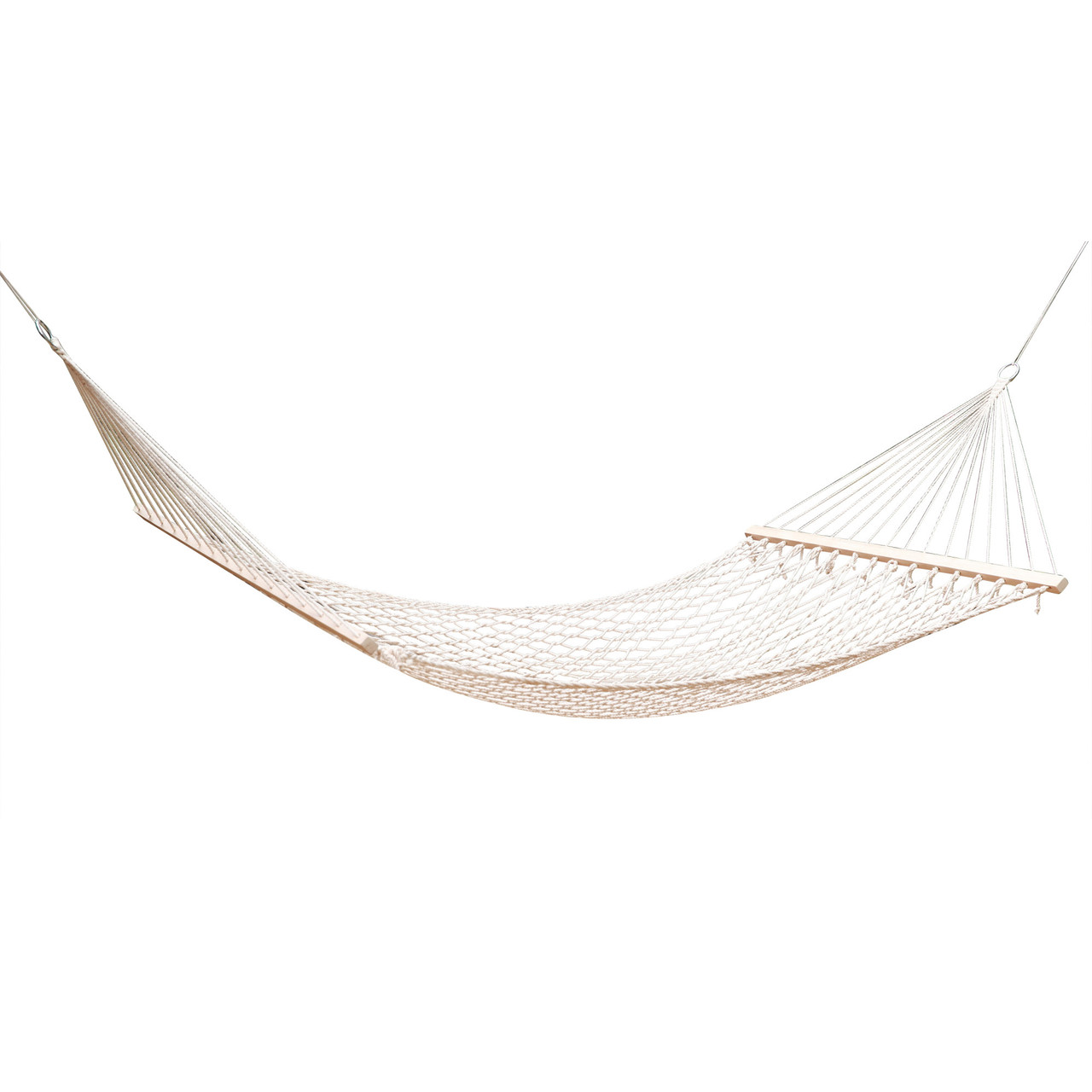Stansport Acapulco Amaca Singola In Cotone 100x180 Cm - Con Barre In Legno, Resiste Fino A 136 Kg, Per Esterno E Interno