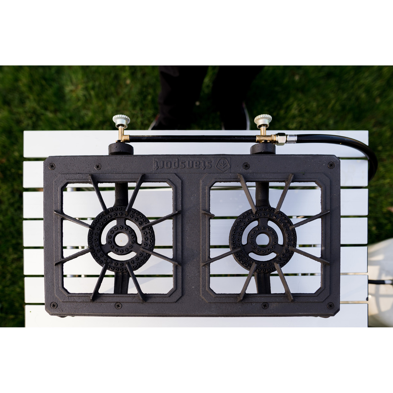 Double Burner Cast Iron Stove 30,000 BTUs - Stansport