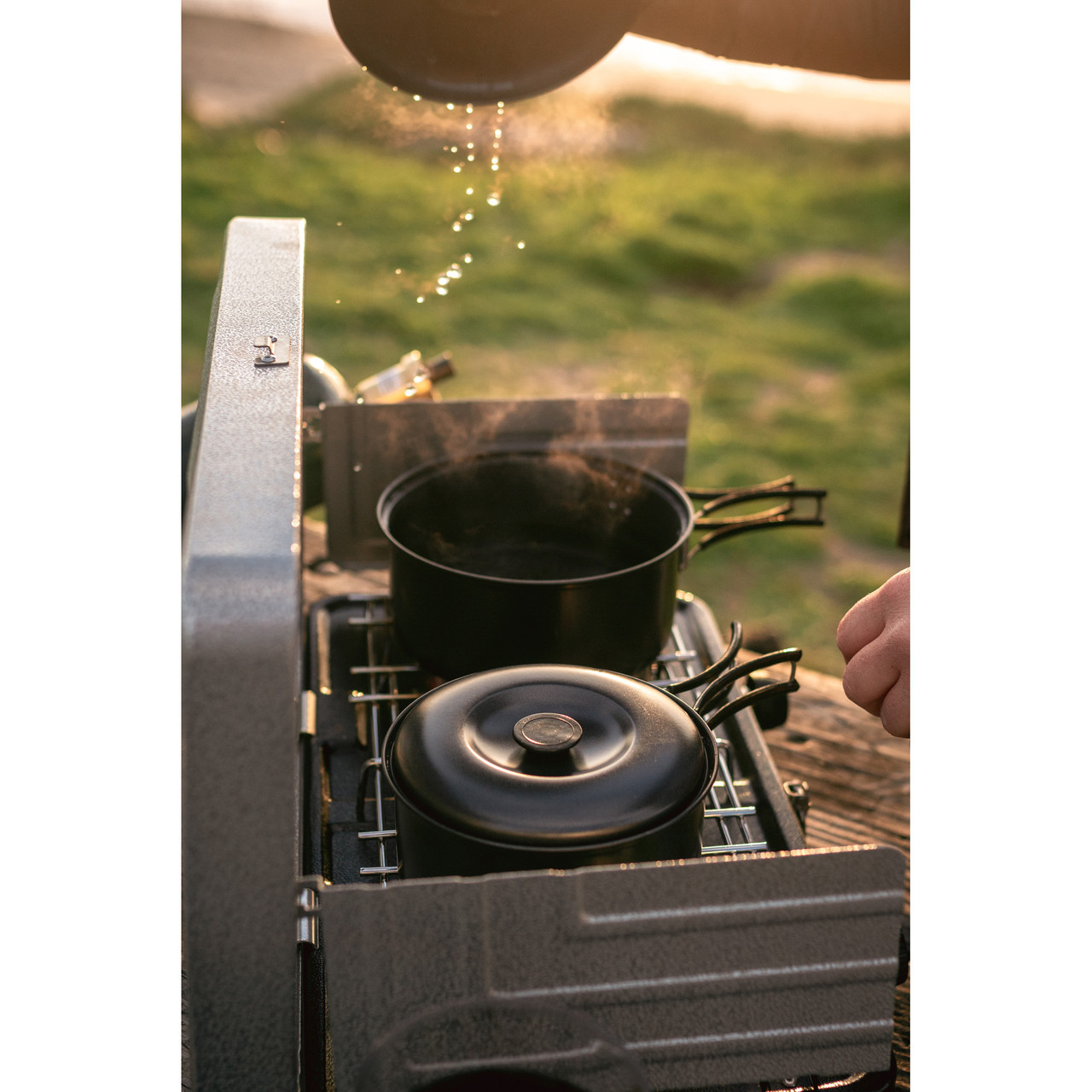 2-Burner Regulated Propane Stove - Silver - Stansport