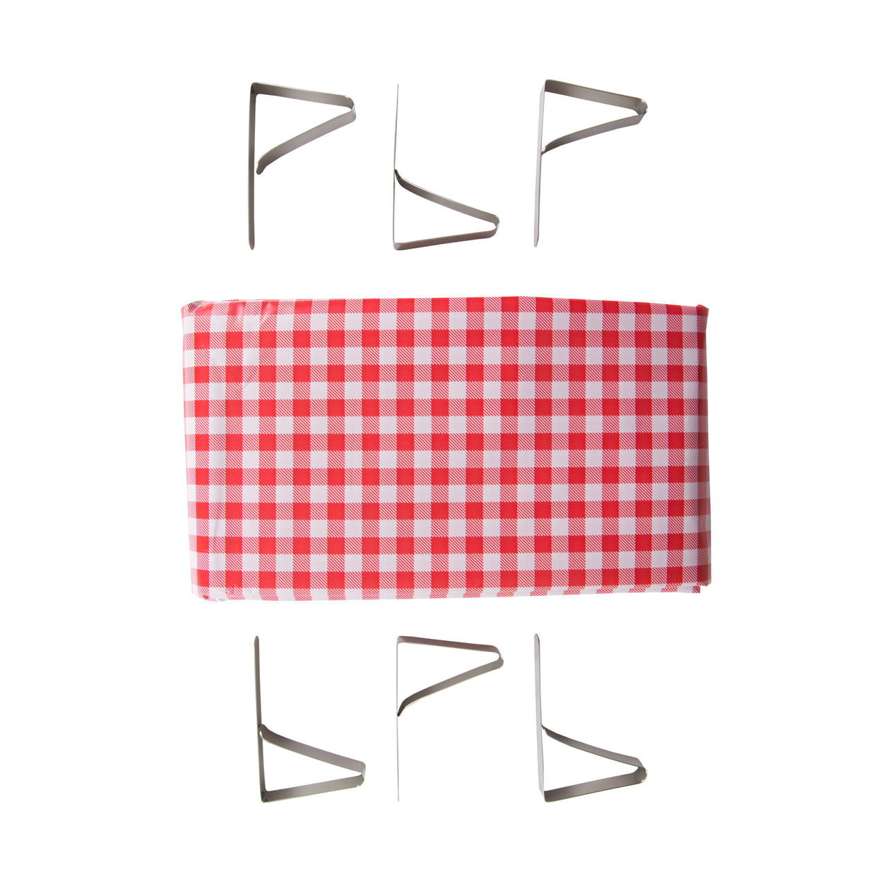 Picnic Tablecloth with Clamps Combo Pack - Stansport
