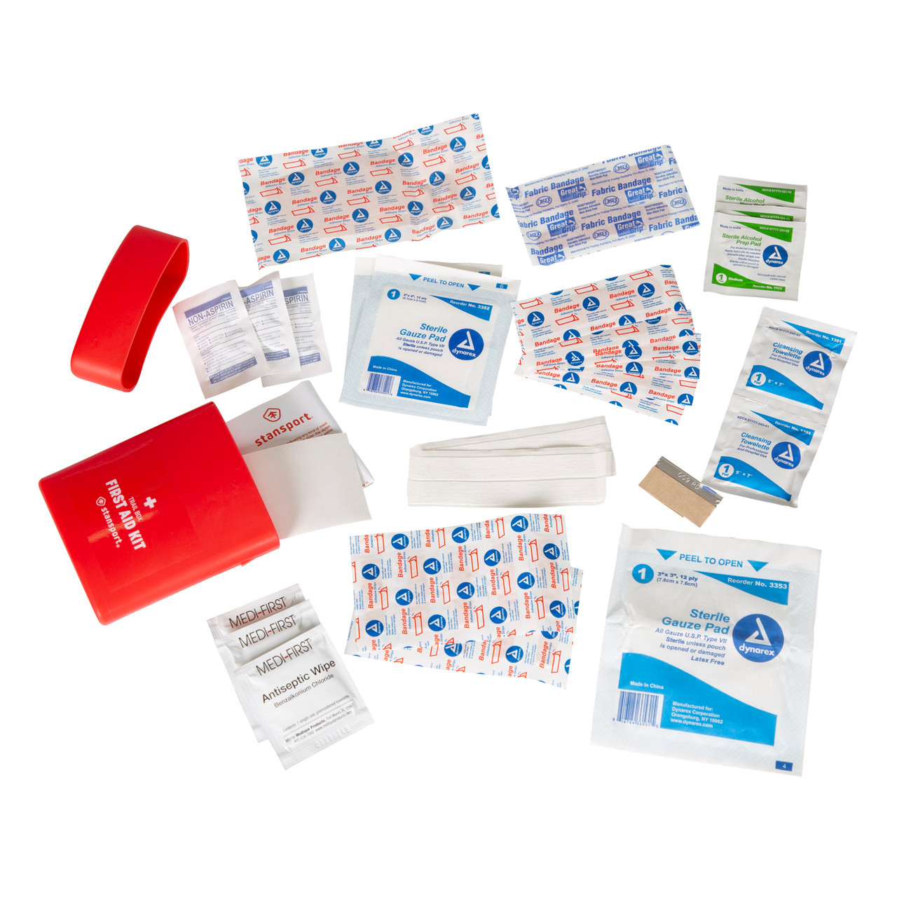 first aid kit box items