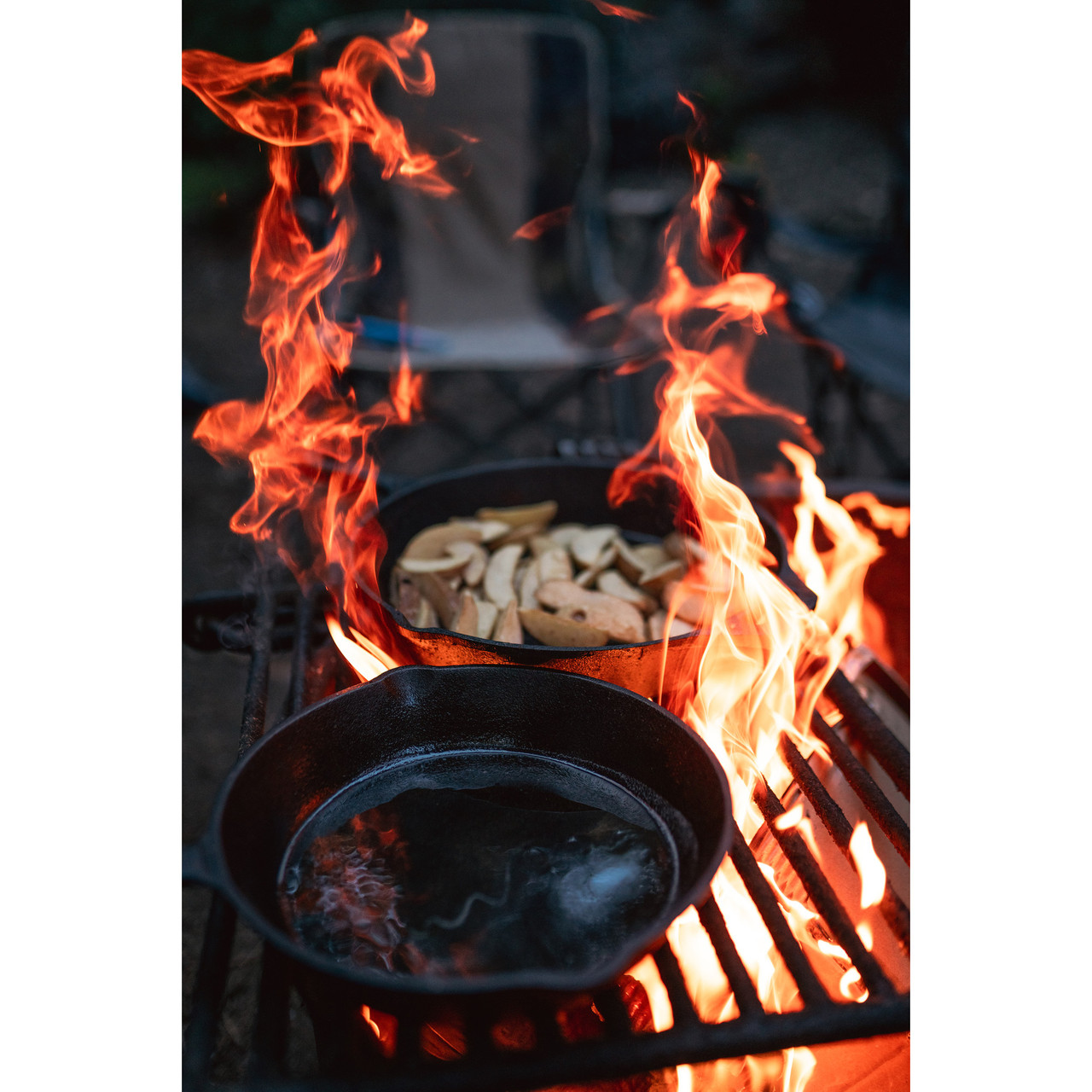 Global Phoenix 3Pcs Pre-Seasoned Cast Iron Skillet Set Non-Stick