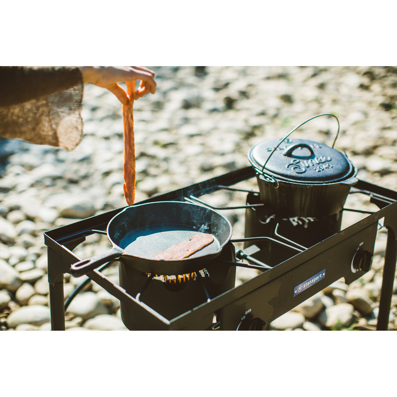 Enamel Cook Pot with Lid - Stansport