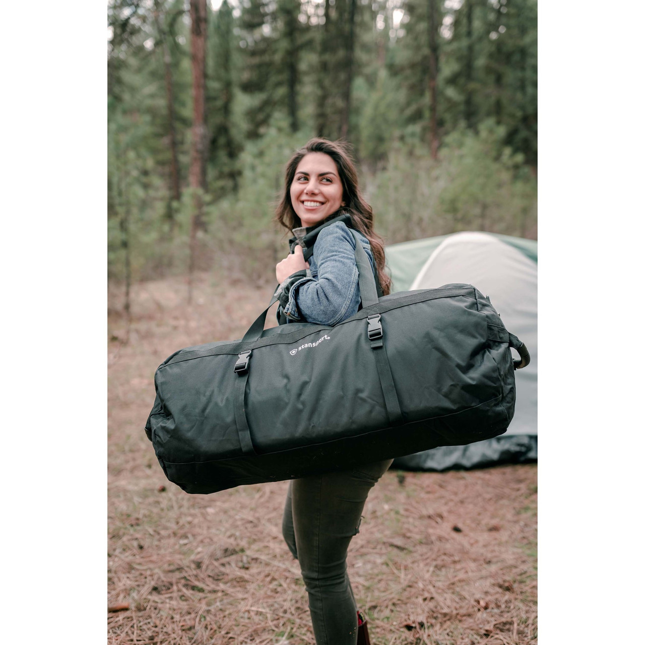 Stansport Duffel Bag With Strap-Black-50 X 14.5 In Sac Mixte