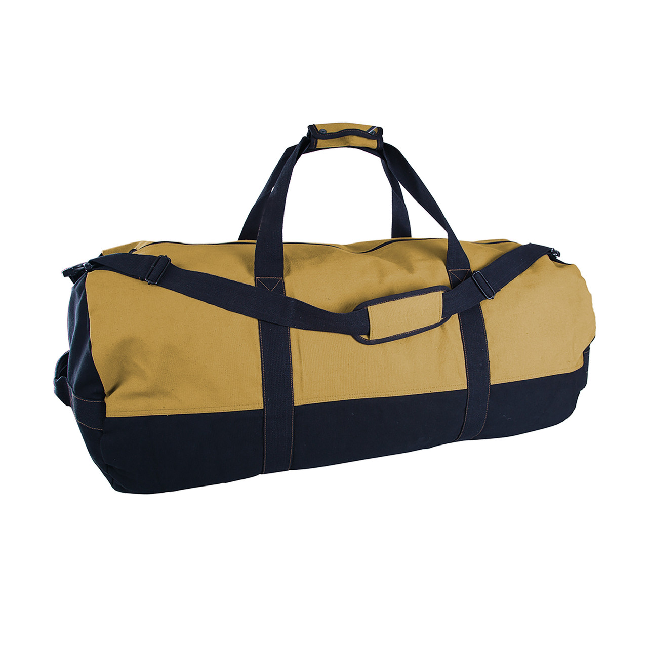 Zippered Canvas Deluxe Duffel Bag O.D. - Stansport