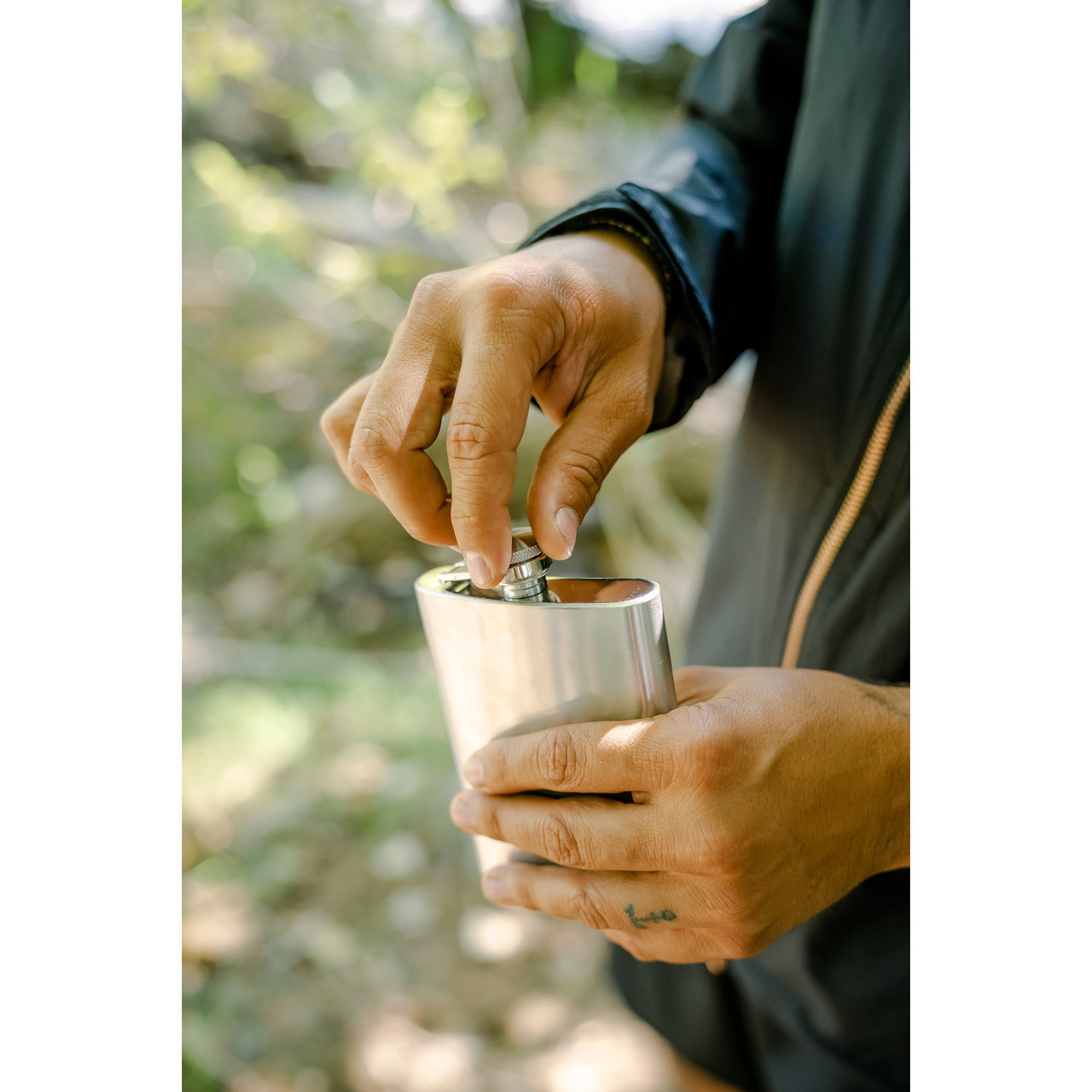 Stainless Steel Flask 8 Ounces - Stansport