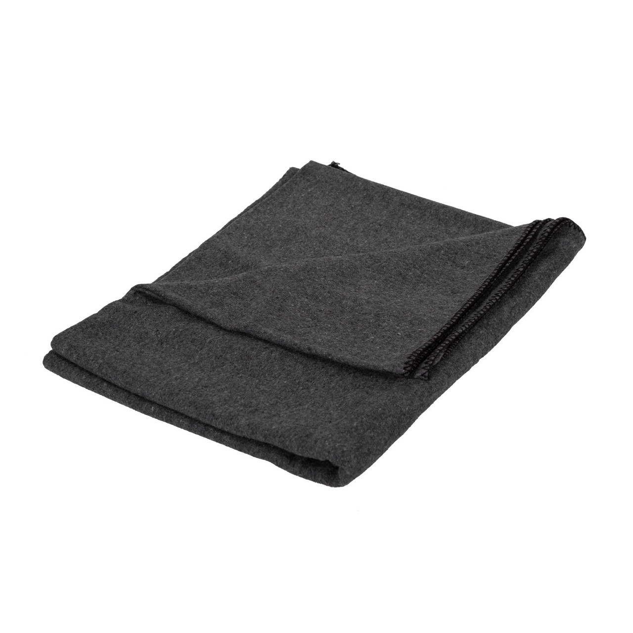 Wool Blend Camp Blankets Gray