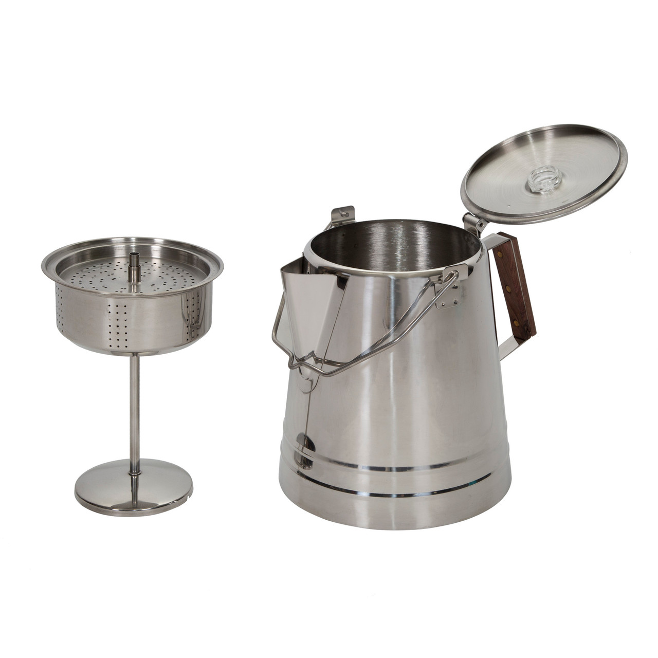 Stainless Steel Percolator Coffee Pot 28 Cups Stansport