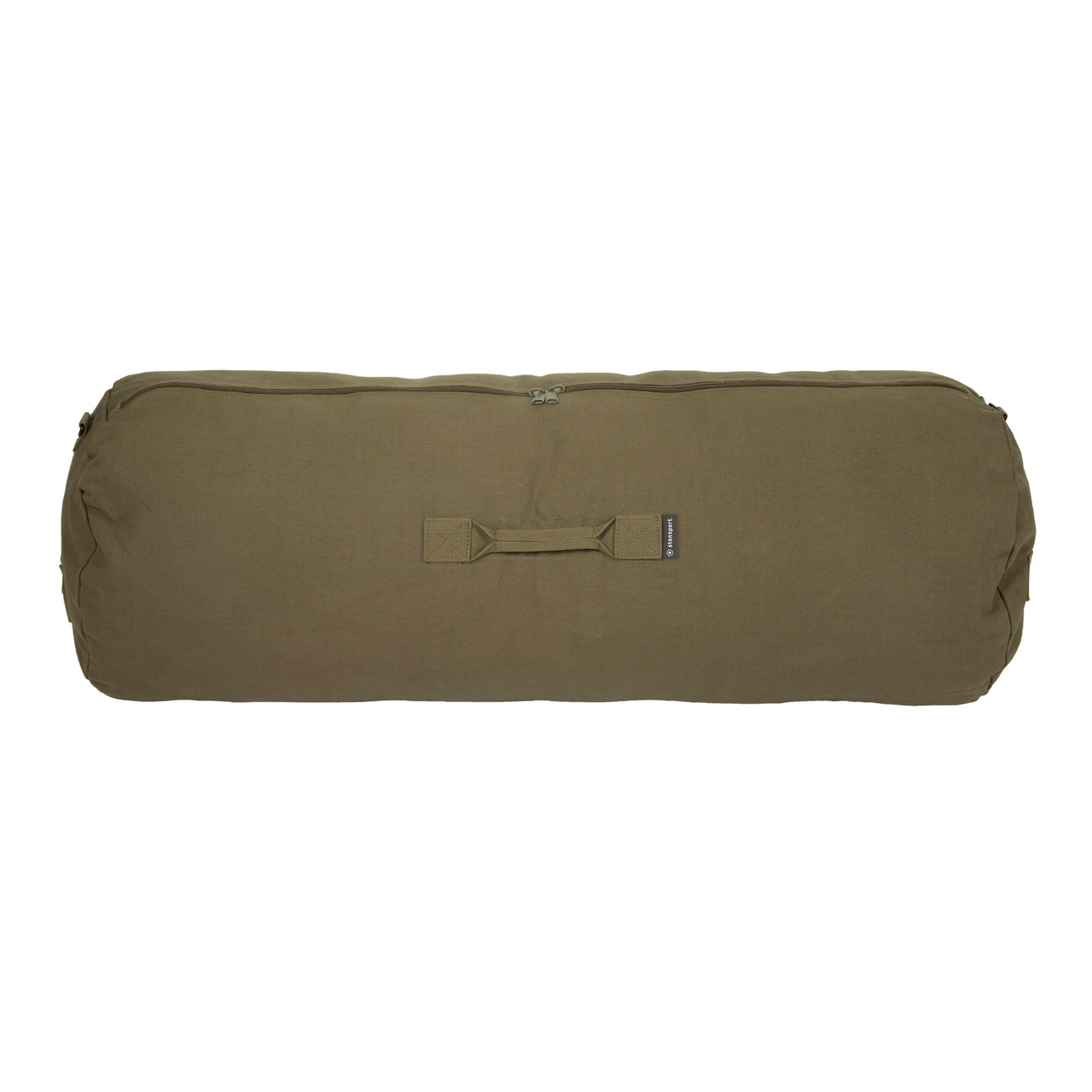 Side Zipper Canvas Duffel Bag