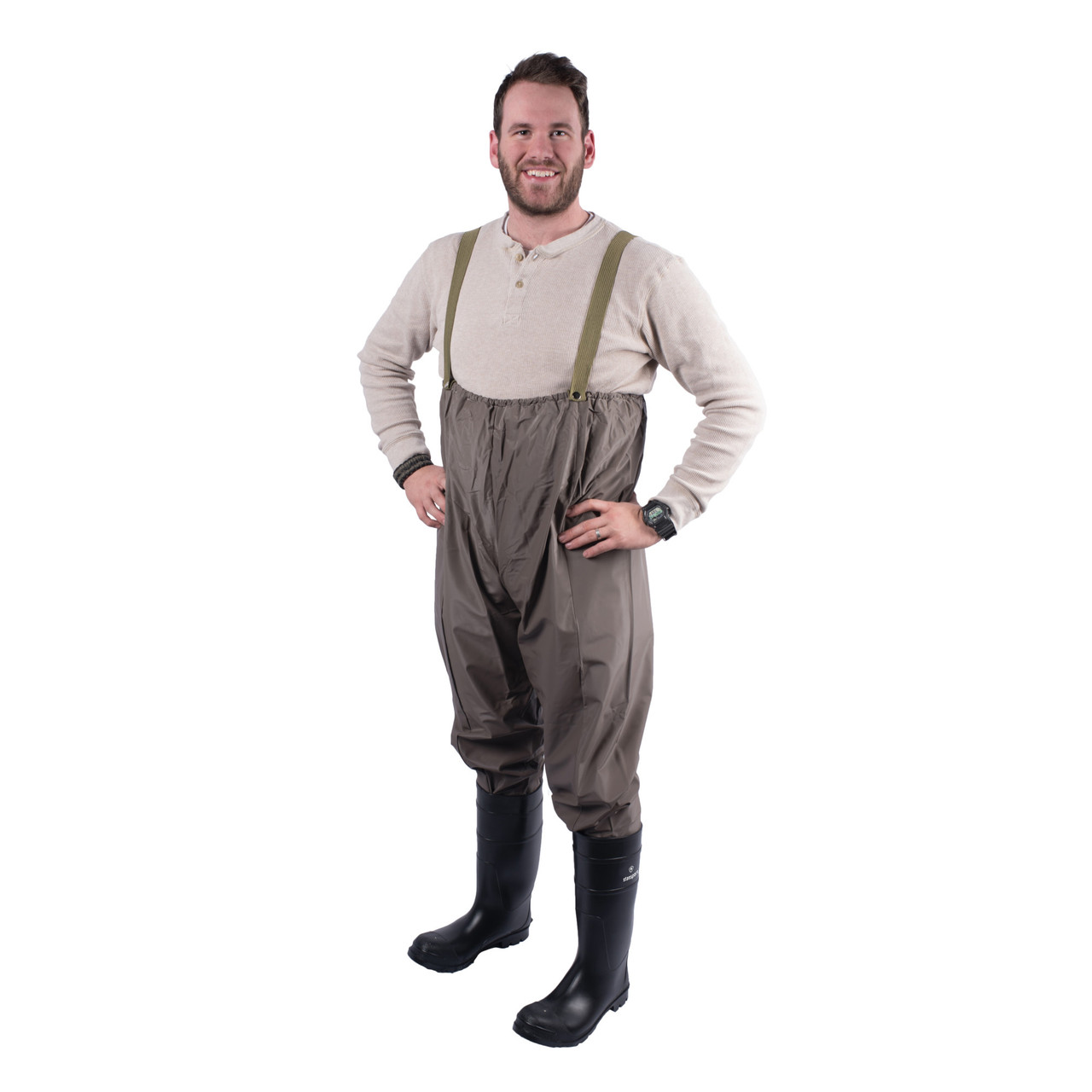 STOCKING FOOT WAIST WADERS WITH WADING BOOTS MEDIUM 10 FELT SOLE :  : Sports & Outdoors