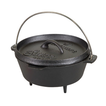 Pre-Seasoned Cast Iron Dutch Oven with Legs