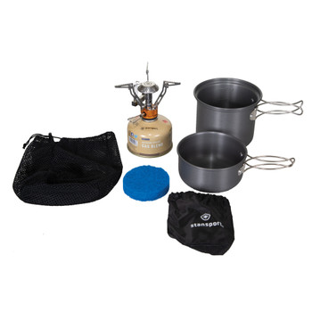 Backpack Stove, Fuel & Cook Set
