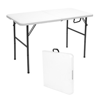Folding Camp Table with Adjustable Legs