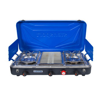 2-Burner Propane Stove with Grill