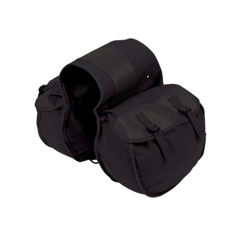 Canvas Saddle Bag - Black