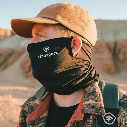 Microfiber Neck Gaiter - Black