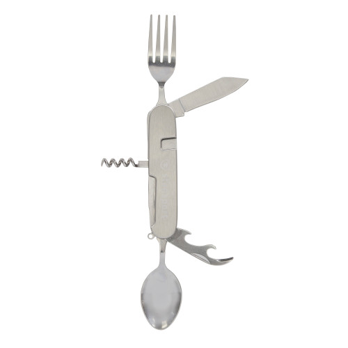 Folding Knife, Fork, Spoon Multi-Tool