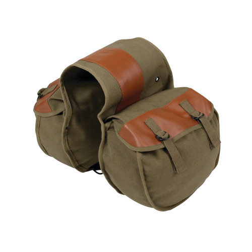 Canvas Saddle Bag - O.D. Green
