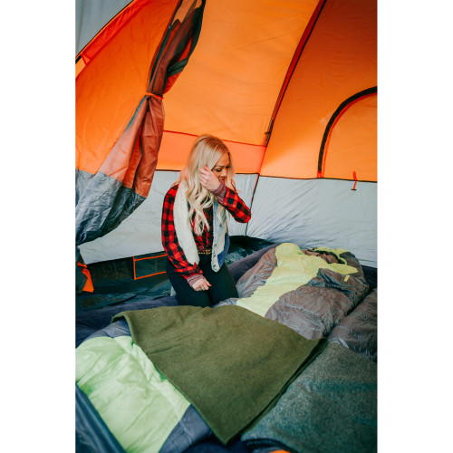 Wool Blend Camp Blankets O.D. Green Stansport