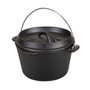 Pre-Seasoned Cast Iron Dutch Oven Flat Bottom