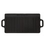 Pre-Seasoned Cast Iron Griddle with Reversible Cooking Surface