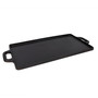 Pre-Seasoned Cast Iron Griddle with Reversible Cooking Surface