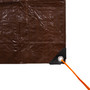 Light-Duty Rip-Stop Tarp 12' x 16' - Brown - 2 Pack