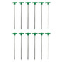 10" Steel T-Top Tent Stakes - 12 Pack