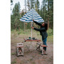 Picnic Table and Umbrella Combo - Brown