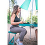 Picnic Table and Umbrella Combo - Green